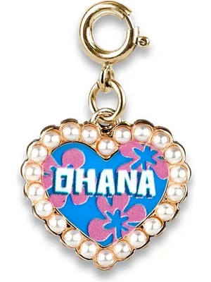 Charm It Gold Ohana Pearl Heart CT08-14