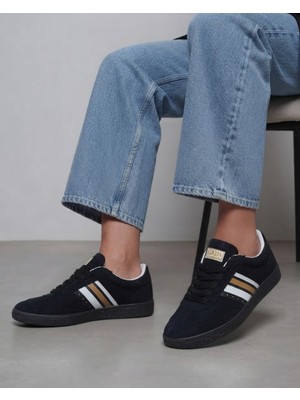 Kadın Süet Görünümlü Bağcıklı Sneaker Spor Ayakkabı