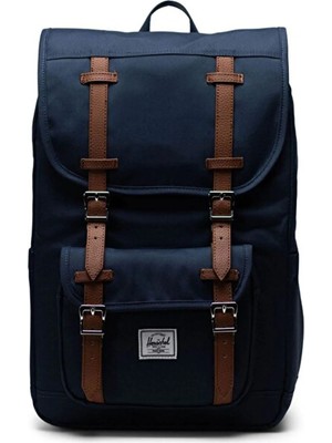 Hesrchel Little America Orta Boy | Su Itici Kumaş Sırt Çantası, 16" Laptop Uyumlu, 21 L Lacivert