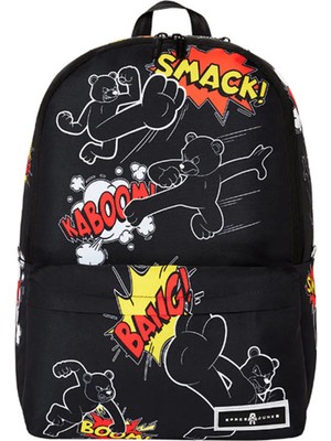 Space Junk Siyah Erkek Sırt Çantası 920SJS128NSZ Jujıtsu Bears Backpack