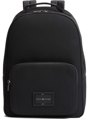 Tommy Hilfiger Siyah Erkek Sırt Çantası Th Foundatıon Backpack