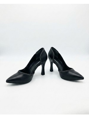 Kadın 8 cm Kadeh Topuk Taşlı Stiletto Topuklu Ayakkabı