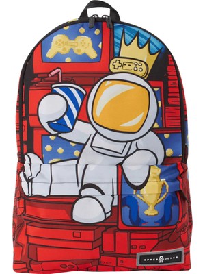 Space Junk Kırmızı Erkek Sırt Çantası 910SJB45NSZ Gamer Kıng  Backpack