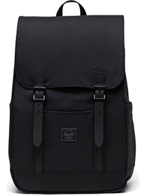 Hesrchel Retreat Küçük Boy | Su Itici Kumaş Sırt Çantası, 14" Laptop Uyumlu, 17 L Siyah Tonal