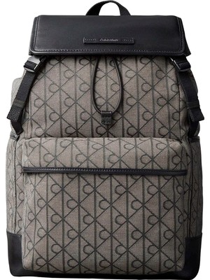 Calvin Klein Çok Renkli Erkek Sırt Çantası Mıxed Emblem Aop Flap Backpack