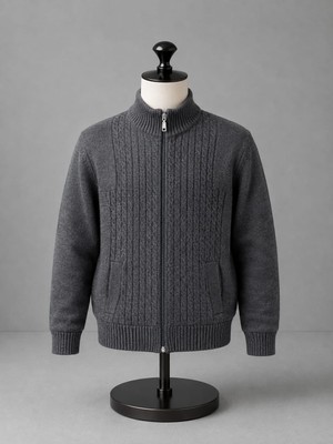 Castello 👦🧥 Erkek Çocuk Fermuarlı Triko Hırka ✨🧶 ⭐ Şık Tasarımıyla Günlük Kullanıma Uygun, Rahat ve Kullanışlı Bir