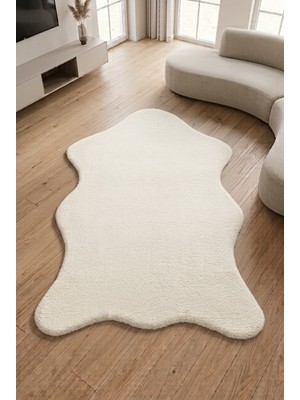 Colore Home Puffy Krem Post Halı Yumuşak Peluş Halı