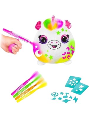 Akıllı Bayi Airbrush Peluş Neon Boyama Seti