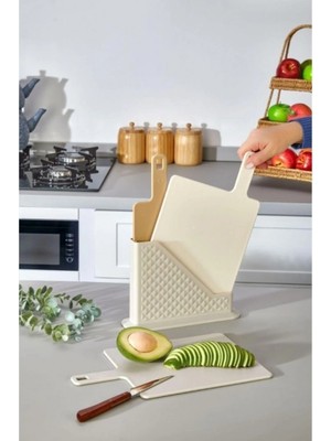 Akıllı Bayi Saplı Kesim Panosu 4 Parça Set