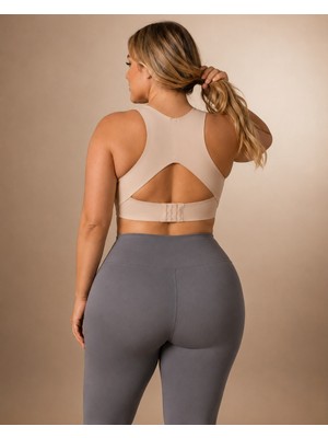 Sauna Suit Kadın Dik Duruş Destekli Büstiyer - Ayarlanabilir Kopçalı Toparlayıcı Sütyen