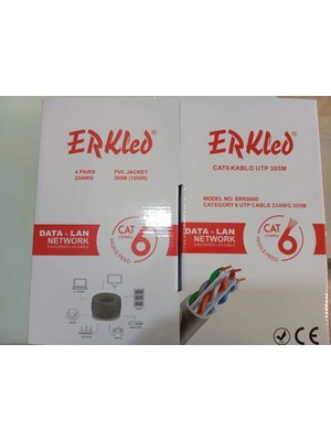 Erkled Cat6 23AWG Kablo (305 Mt)