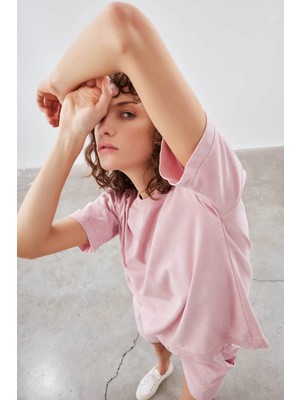 Hays Kadın Pamuklu Yıkamalı Kısa Kollu T-Shirt