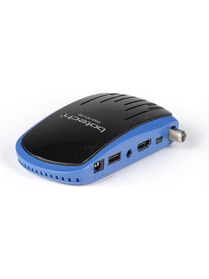 Botech Piko - 701 HD Mini Uydu Alıcısı HDMI ve USB Bağlantı Özellikleri ile Mavi Renk
