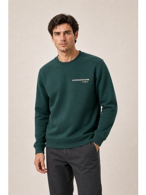 Redline Takes Bisiklet Yaka Kışlık Regular Fit Sweatshirt Nefti