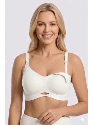 Pierre Cardin 6119 Premium Comfort Kaplı Emzirme Sütyeni – Toparlayıcı, Dikişsiz, Iz Yapmaz, Ayarlanabilir Askılı