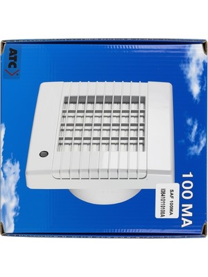 Atc Saf-Ma-01 125 Cam Pencere Tip Tek Yönlü Otomatik Panjurlu Sessiz Fan 185M3/H