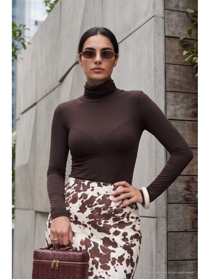 Lela Dar Kalıp Balıkçı Yaka Ince Bluz Kadın Bluz 5866880