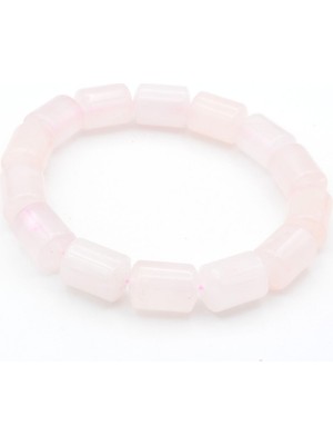 Murty99 Hakiki Doğal Kapsül Model Pembe Kuvars Bileklik