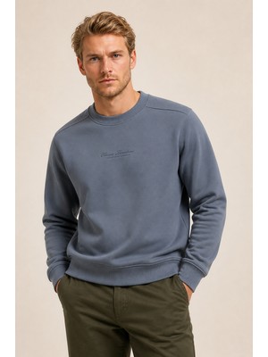 Redline Clavin Erkek Regular Fit Yeni Sezon Pamuklu Sweatshirt Antrasit