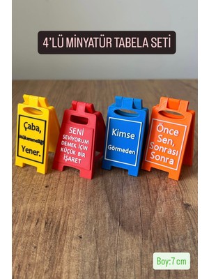 4’lü Minyatür Tabela Seti Ev/ofis