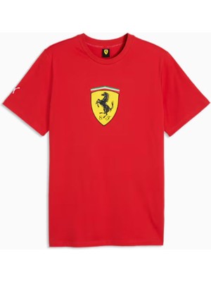 Puma Ferrari Colored Shield Tee Kırmızı Erkek Tişört 63700302