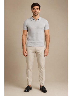 Alexander Gardi Polo Yaka Fermuarlı T-shirt