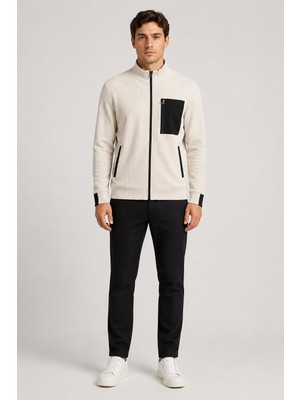 Alexander Gardi Cep Detaylı Fermuarlı Dik Yaka Sweatshirt