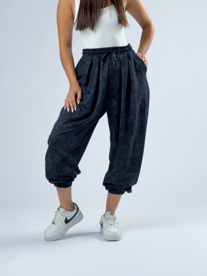 Cocopelli Lacivert Baskılı Kadın Jogger Pantolon COC3345