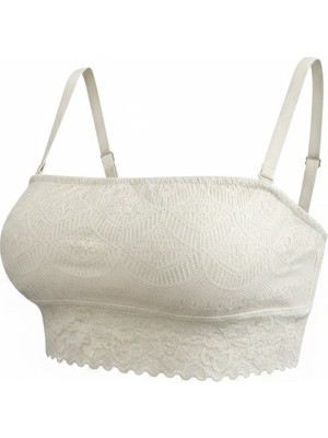 Bonbon Kadın Full Dantelli Içi Pamuk Astarlı Bralet  BB2808
