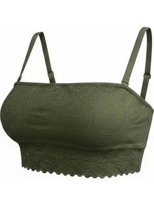 Bonbon Kadın Full Dantelli Içi Pamuk Astarlı Bralet  BB2808