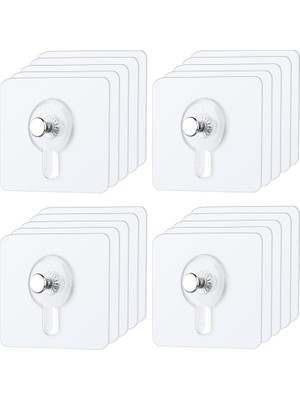 Nacario 20 Adet Kendinden Yapışkanlı Resim Kancası, Şeffaf Yapışkan Kanca, Resim Asma, Delme Olmadan Resim Çerçevesi, Kendinden Yapışkanlı Resim, Poster, Fotoğraf, Dekoratif Tablo Için (20)