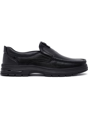 Derimod Erkek Siyah Deri Casual Loafer WM680018DV