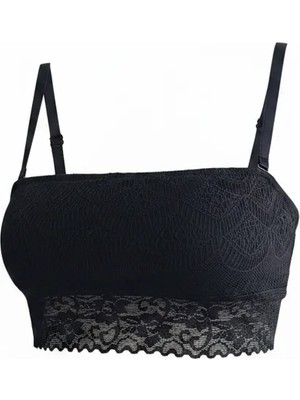 Bonbon Kadın Full Dantelli Içi Pamuk Astarlı Bralet  BB2808