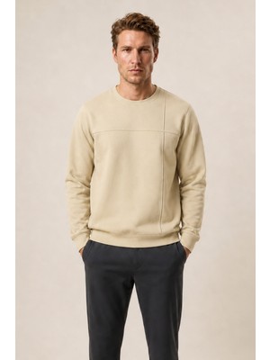 Redline Benko Regular Fit Kışlık Sweatshirt Yeni Sezon Bej
