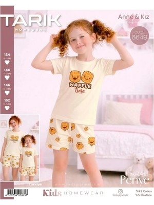 Tarık Kız Çocuk Şortlu Pijama Takımı 14-15 Yaş