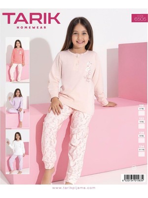 Tarık Kız Çocuk Pijama Takımı 5-6 Yaş