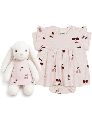 Cherry Blossom Dream Elbiseli Beyaz Tavşan Set
