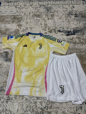 Juventus Kenan Yıldız 10 Çocuk Futbol Forması Sarı