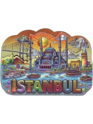 Zamerya Istanbul Temalı Silikon Buzdolapı Süsü Magnet ALK5376