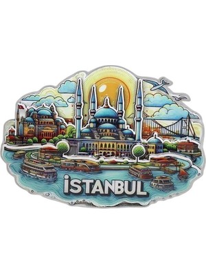 Zamerya Ahşap Istanbul Temalı Magnet ALK4598