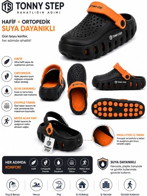 Ts Tonny Step Dubai 12 Hafif Rahat Ortopedik Plaj Hastane Günlük Terlik