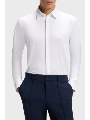 Boss Logolu Slim Fit Uzun Kollu Gömlek Erkek Gömlek 50567146 100