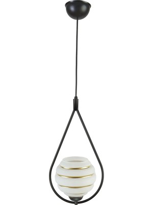 Damla Camlı Tekli Modern Hol Salon Oturma Odası Giriş Tekli Avize