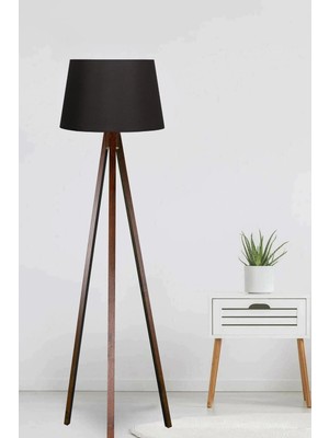 St. Morritz 3 Ayaklı Tripod Lambader Siyah Kahve LY564