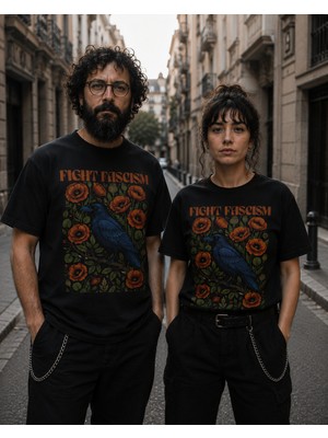 Leftist Fight Fascism – Unisex Regular Tişört | Leftıst
