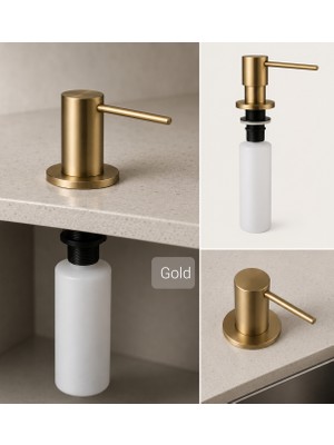 Titanium Design Gold Ankastre Sabunluk Mutfak/banyo