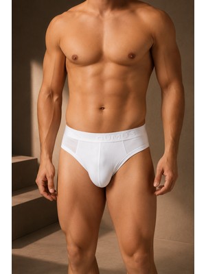 Frem Erkek Modal Kemerli Slip Külot Siyah F7008