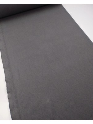 Kumaş Parça Koyu Gri Renkte Kaşkorse Ribana Kumaş Manşetlik & Yakalık En: 110CM