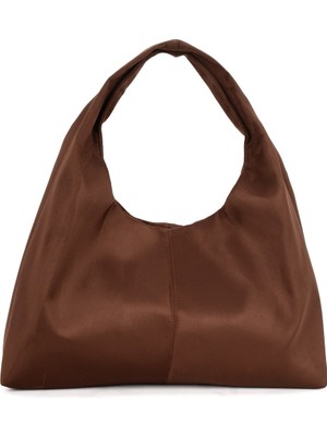 Bahels Acı Kahve Süet Kadın Shopper Omuz Çantası – Yumuşak Form Vintage Model