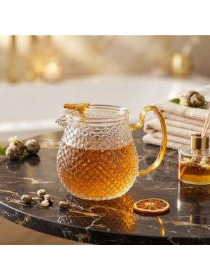 Veto Pazar Şık Tasarımlı Cam Demlik - 550 ml - Borosilikat Cam